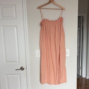 H&M Peach Strapless Dress